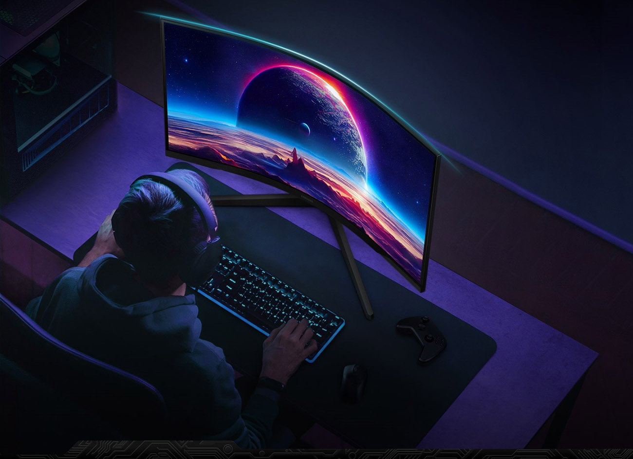 SAMSUNG Odyssey G55C Series Curved Gaming Monitor